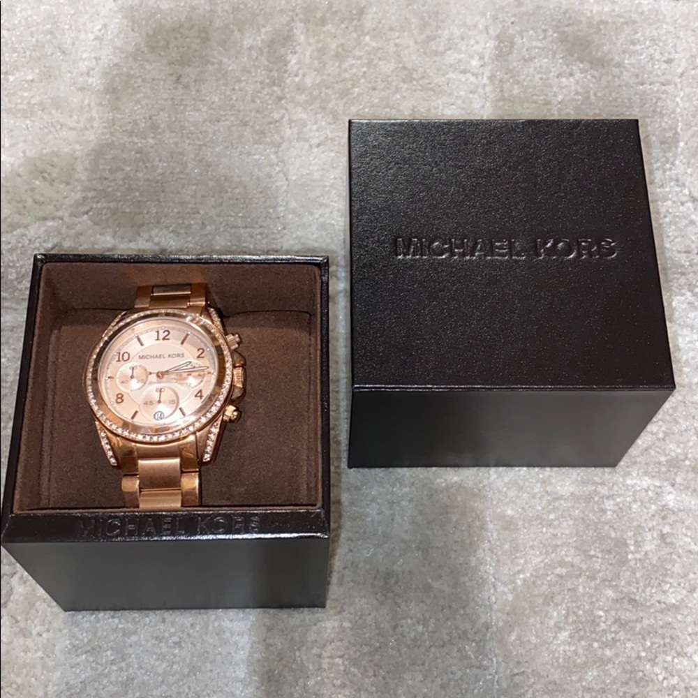 Brand new rose gold Michael Kors watch